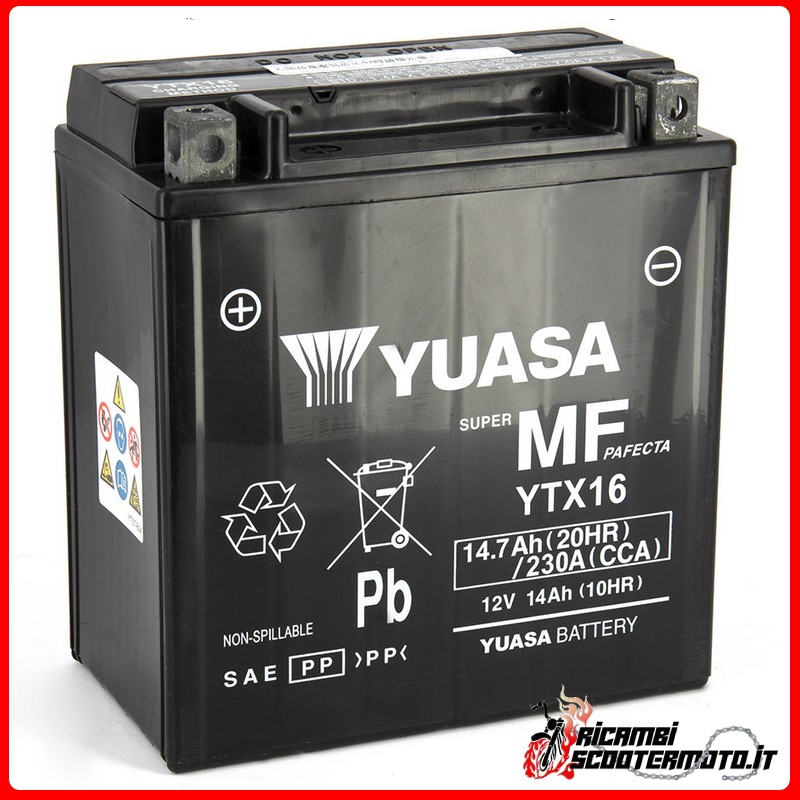 BATTERIE YUASA KAWASAKI ZR 1100 ZEPHYR 1992-1996