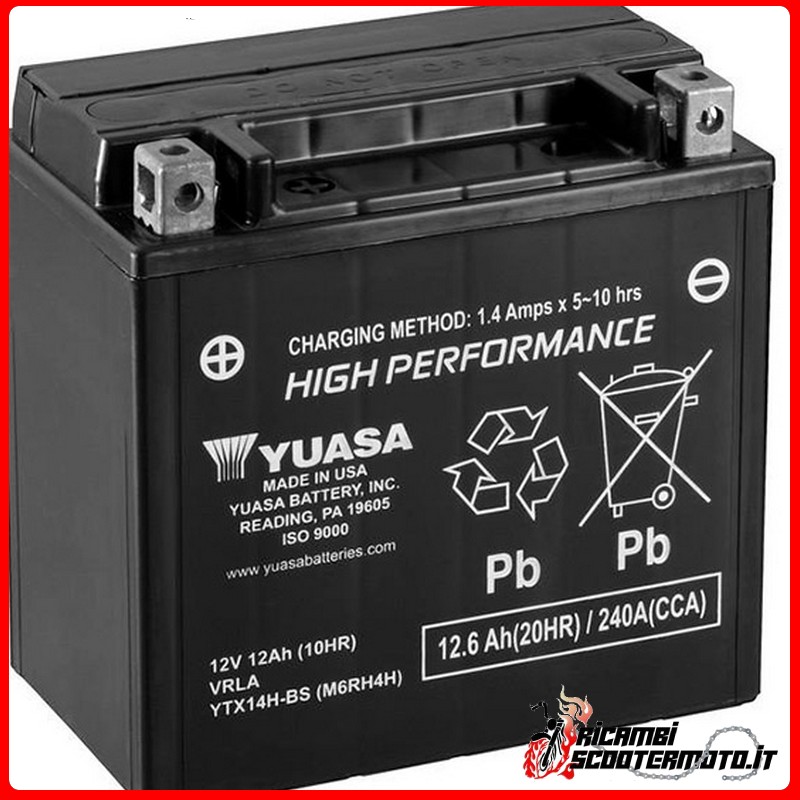 YUASA BATTERY HARLEY-DAVIDSON VRSC 1130 V-ROD 2002-2006