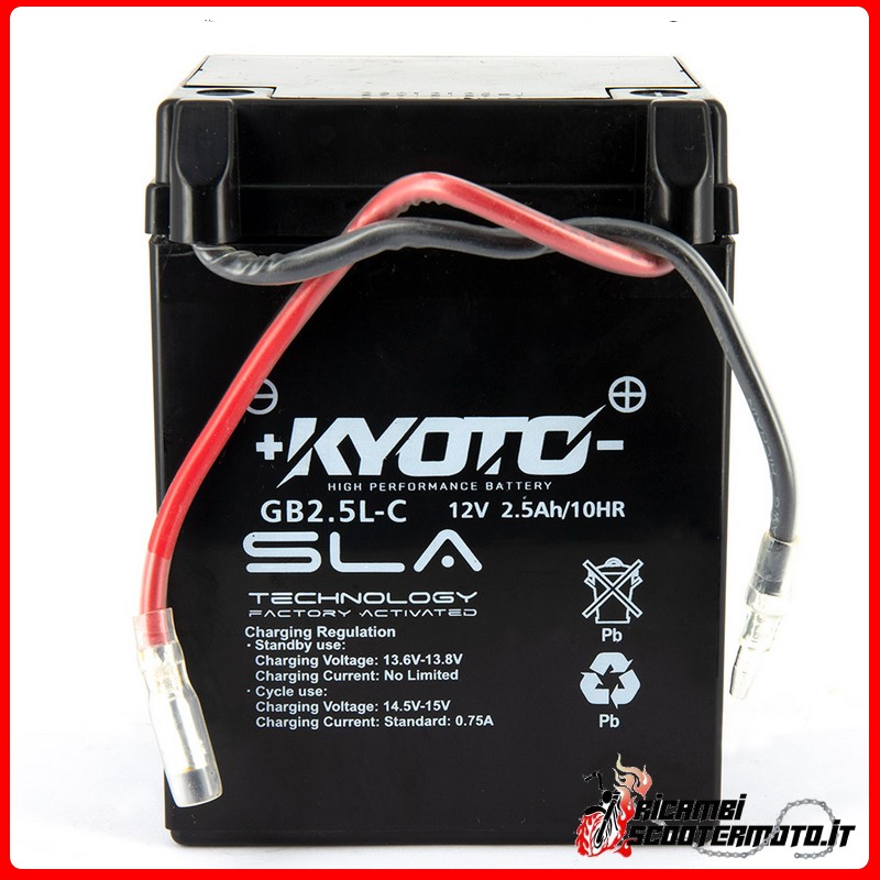 KYOTO-BATTERIE HONDA MTX 80 S AIR 1980-1982