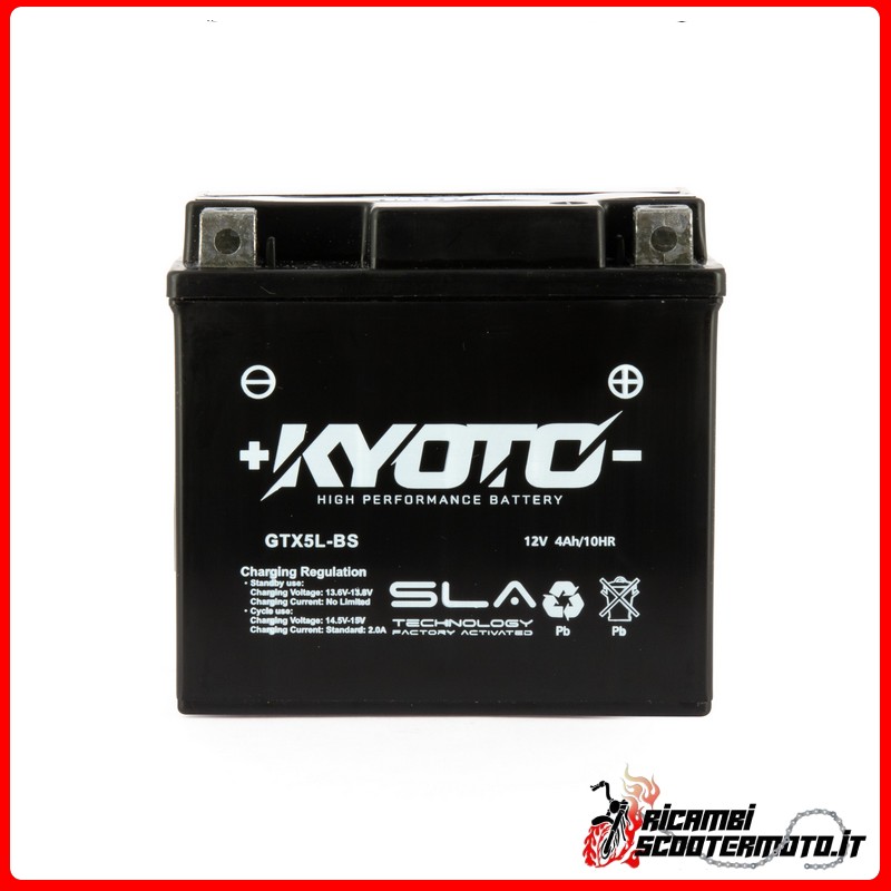 KYOTO BATTERY APRILIA SCARABEO 100 2T 2000-2006 KYOTO BATTERY APRILIA SCARABEO 100 2T 2000-2006