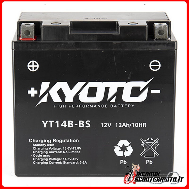 KYOTO BATTERY YAMAHA FZS 1000 FAZER 2001-2005 KYOTO BATTERY YAMAHA FZS 1000 FAZER 2001-2005