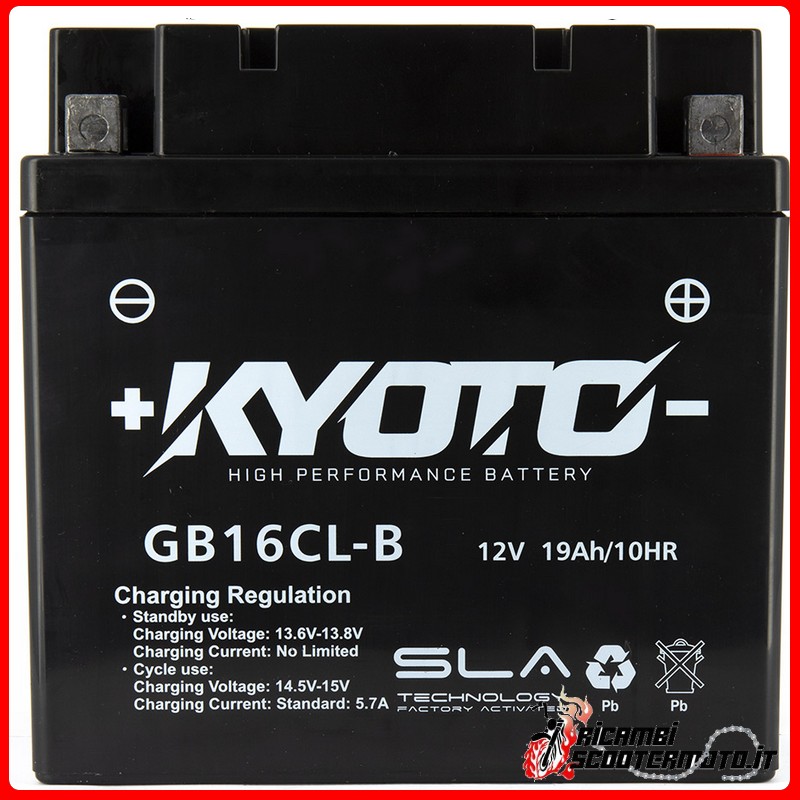 KYOTO BATTERY BOMBARDIER QUEST 500 4X4 AUTO 2002-2004