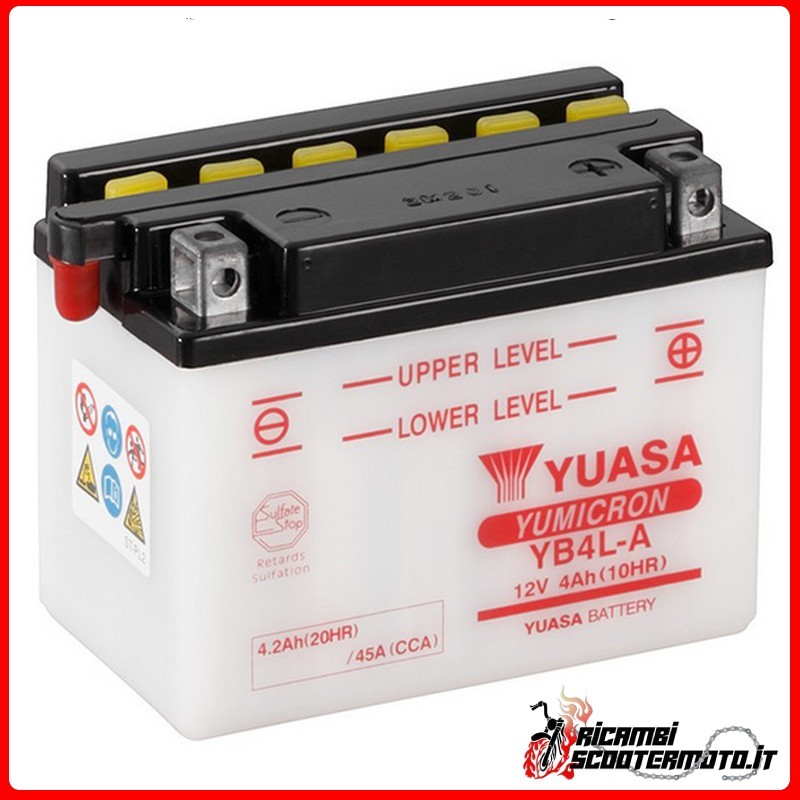 BATTERIE YUASA DERBI PREDATOR 50 LC 1998-2002
