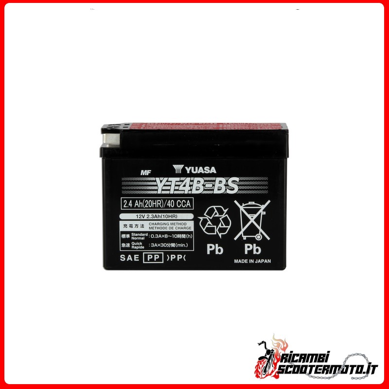 YUASA BATTERY SUZUKI TR 50 STREET MAGIC 1998-2000