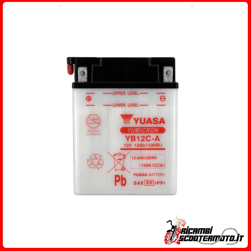 YUASA BATTERY YAMAHA YFA 125 BREEZE 1989-2004