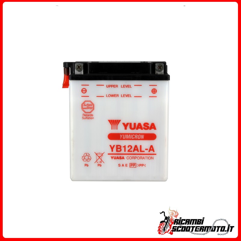 YUASA BATTERY MALAGUTI MADISON K 400 2002-2008 YUASA BATTERY MALAGUTI MADISON K 400 2002-2008