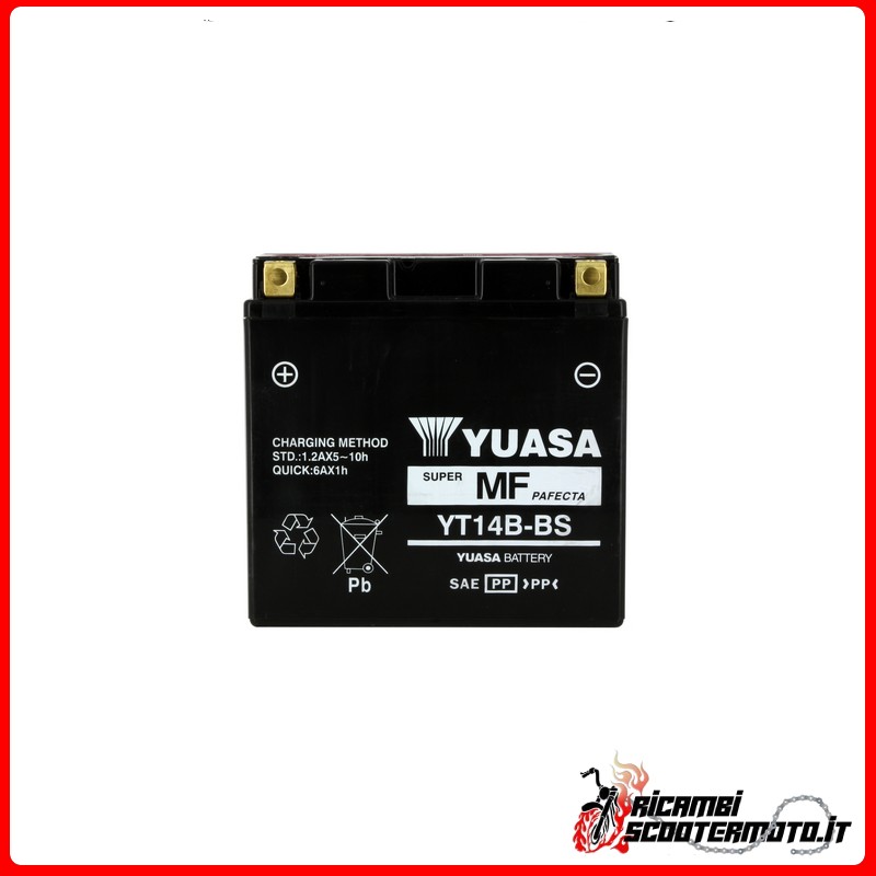 YUASA BATTERY YAMAHA FZS 1000 FAZER 2001-2005