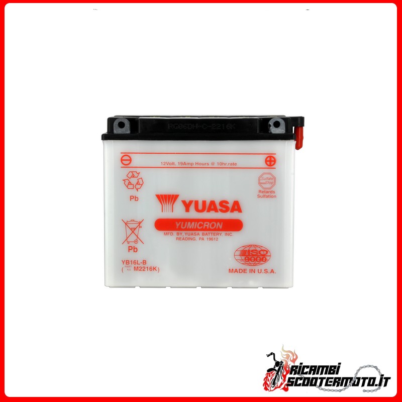 YUASA BATTERY KAWASAKI GPZ 1100 B 1982-1983 YUASA BATTERY KAWASAKI GPZ 1100 B 1982-1983