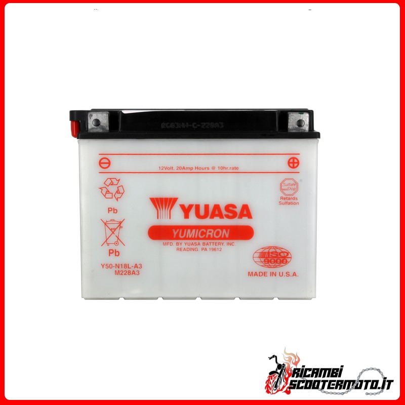YUASA BATTERY HARLEY-DAVIDSON FLTH 1340 TOUR GLIDE 1984-1993