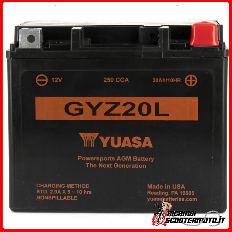 KYOTO BATTERY HONDA GL 1800 F A GOLDWING 2009-2017 KYOTO BATTERY HONDA GL 1800 F A GOLDWING 2009-2017