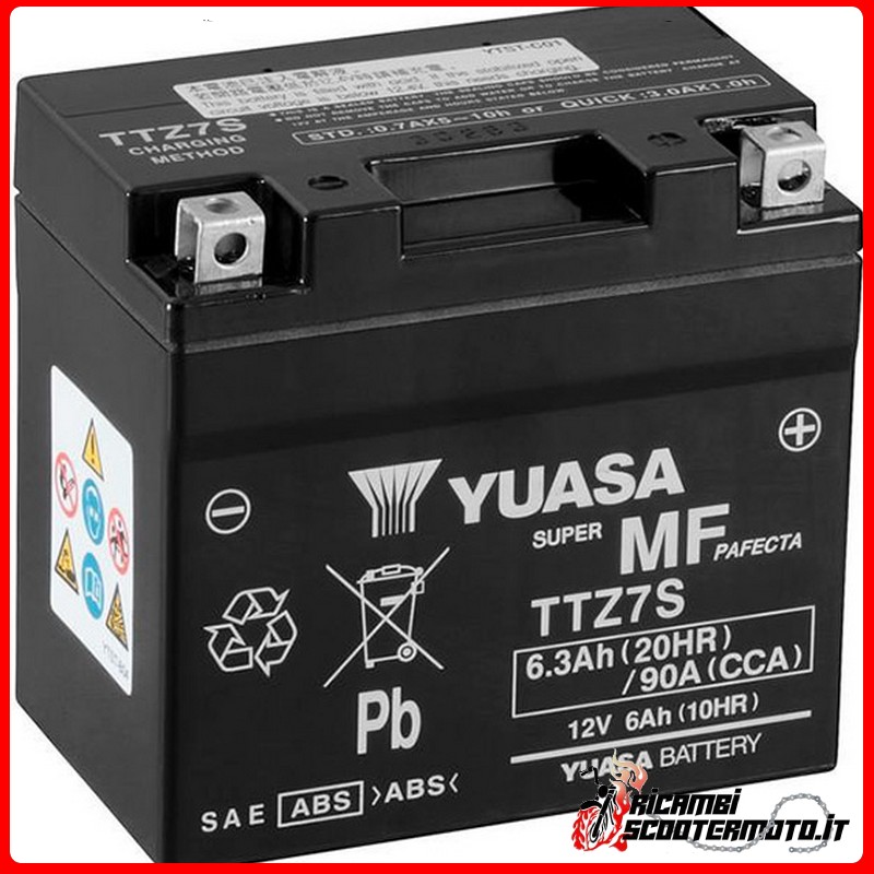 YUASA BATTERY HONDA SH 50 SCOOPY 2001-2002 YUASA BATTERY HONDA SH 50 SCOOPY 2001-2002