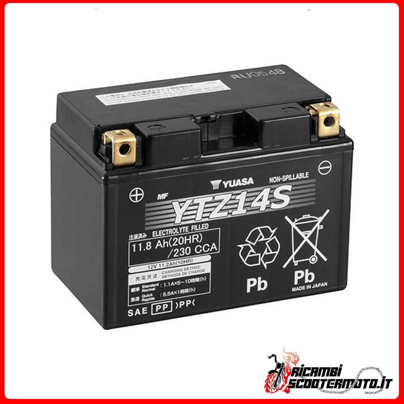 YUASA BATTERY HONDA ST 1300 PAN EUROPEAN 2002-2007