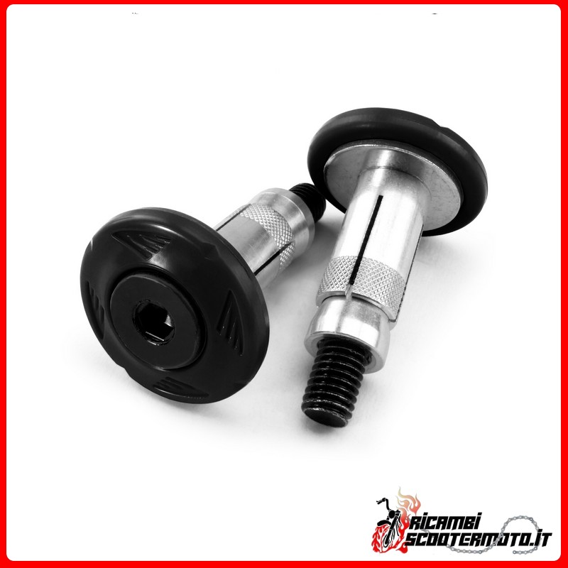 BLACK HANDLEBAR COUNTERWEIGHTS KAWASAKI KX 65 2000-2023