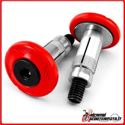 RED HANDLEBAR COUNTERWEIGHTS BETA RR 250 4T 2006-2012