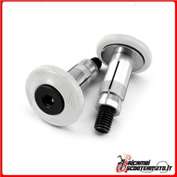 WHITE HANDLEBAR COUNTERWEIGHTS SHERCO SE 125 2T ENDURO 2018-2021