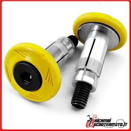 YELLOW HANDLEBAR COUNTERWEIGHTS SUZUKI RM 125 1996-2000