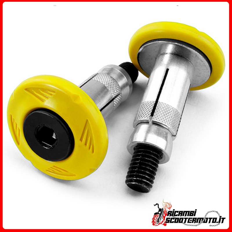 YELLOW HANDLEBAR COUNTERWEIGHTS SUZUKI RM 125 1996-2000 YELLOW HANDLEBAR COUNTERWEIGHTS SUZUKI RM 125 1996-2000