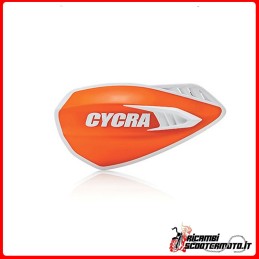 PROTÈGE-MAINS CYCLONE Orange - Blanc KTM EGS / EXC 200 1998-1999