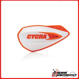 GUARDAMANOS CYCLONE - Blanco - Naranja KTM EGS / EXC 200 1998-1999