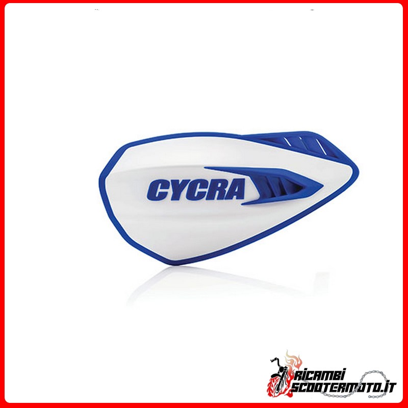 CYCLONE HANDSCHUTZ - Weiß - Blau HUSQVARNA CR 125 2000-2013