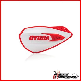 HANDSCHUTZ CYCLONE Weiß - Rot HONDA CR 125 R 2000-2007