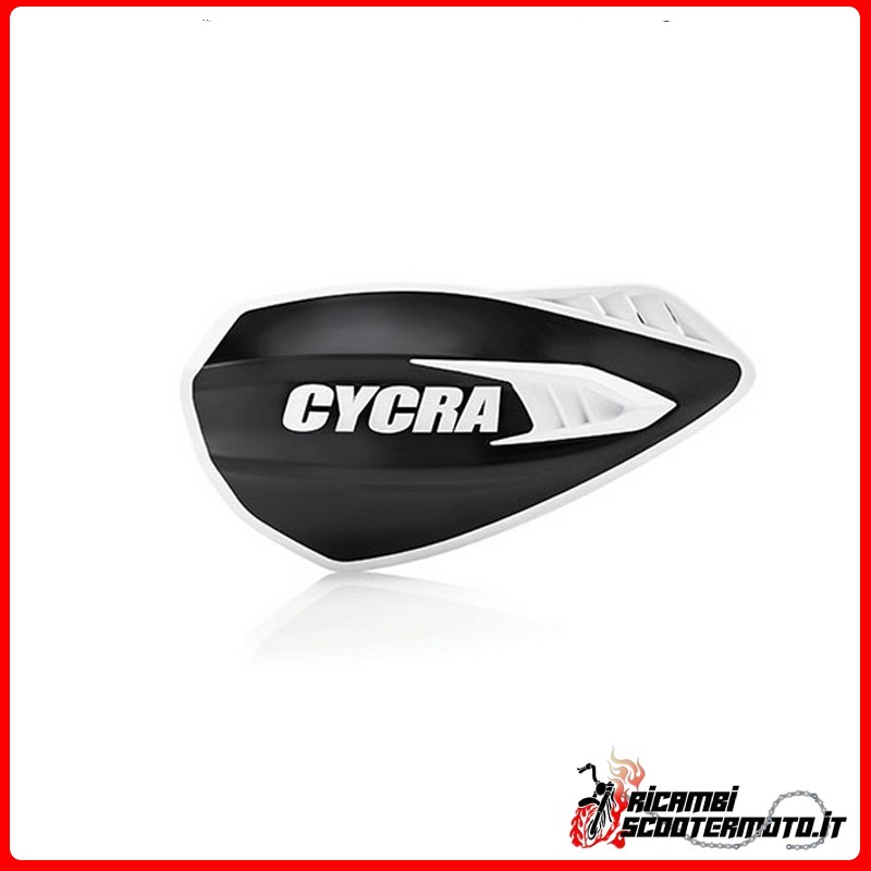 CYCLONE HANDSCHUTZ - Weiß - Schwarz HUSQVARNA CR 125 2000-2013