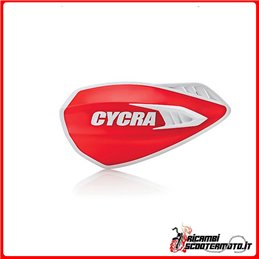 CYCLONE HANDGUARDS - Red - White GAS GAS EC 125 ENDURO 2T 2007-2017