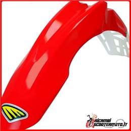 FRONT MUDGUARD RED - WHITE HONDA CR 125 R 2002-2007