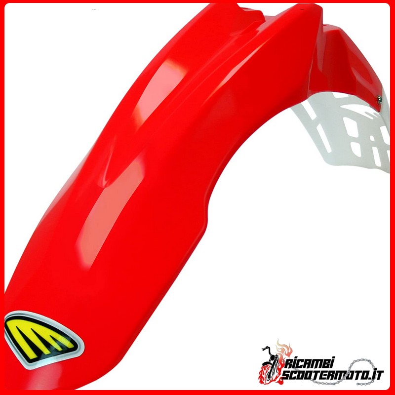 FRONT MUDGUARD RED - WHITE HONDA CR 125 R 2002-2007 FRONT MUDGUARD RED - WHITE HONDA CR 125 R 2002-2007