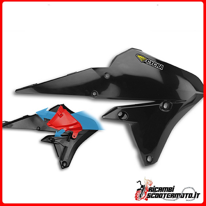 TRANSPORTADOR DE RADIADOR NEGRO YAMAHA WR-F 250 4T 2015-2019