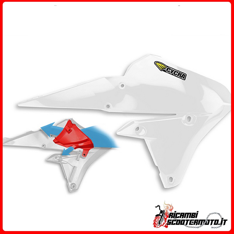 WHITE RADIATOR CONVEYOR YAMAHA WR-F 250 4T 2015-2019 WHITE RADIATOR CONVEYOR YAMAHA WR-F 250 4T 2015-2019