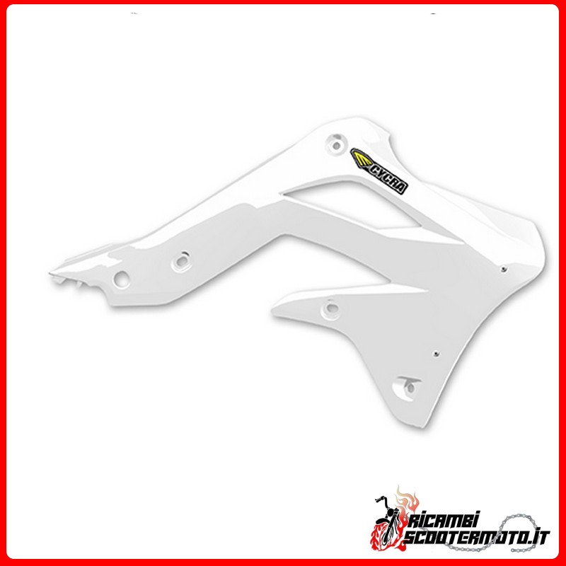 Kühlerlufteinlässe weiß KAWASAKI KX-F 450 4T 2012-2015
