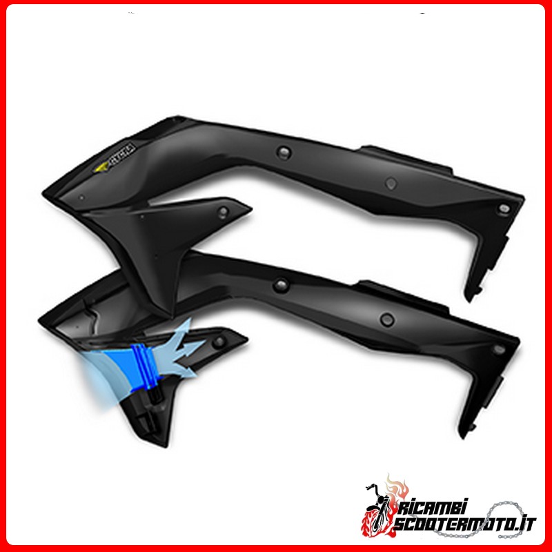 SCHWARZE KÜHLERLUFTEINLÄSSE KAWASAKI KX-F 450 4T 2016-2018
