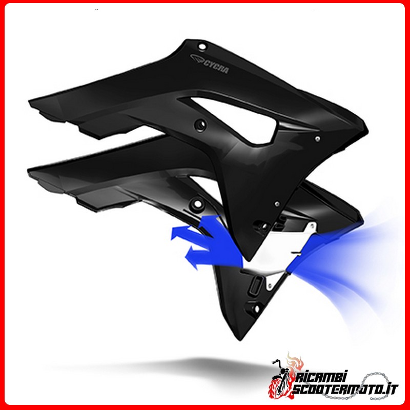 TOMAS DE AIRE DEL RADIADOR NEGRAS HONDA CR-F 450 R 2017-2020