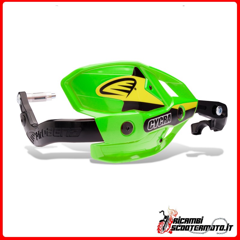PROTÈGE-MAINS PROBEND ULTRA AVEC FIXATION HCM 28MM VERT KAWASAKI KX 65 2000-2023