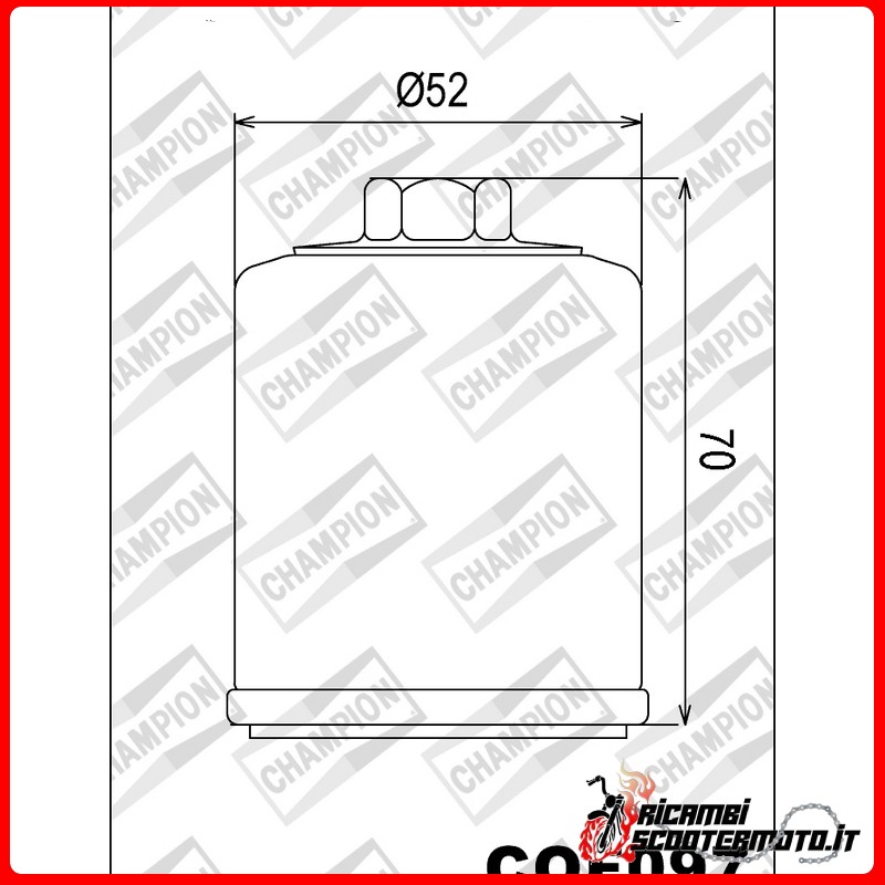 OIL FILTER HYOSUNG MS3 125 2007-2011
