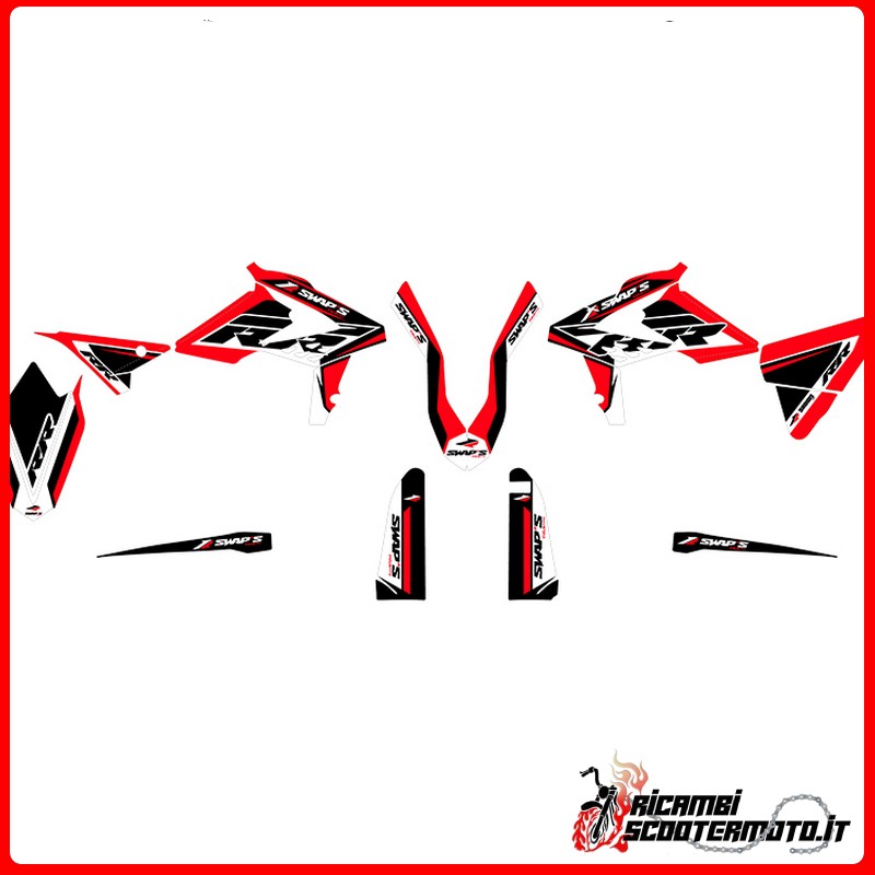 ROTES AUFKLEBER-SET BETA RR 350 4T 2015-2017