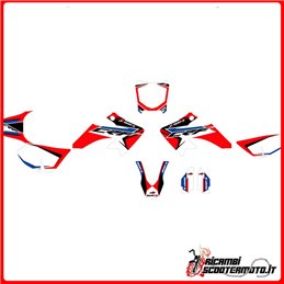 RED STICKER KIT HONDA CR-F 50 2004-2006