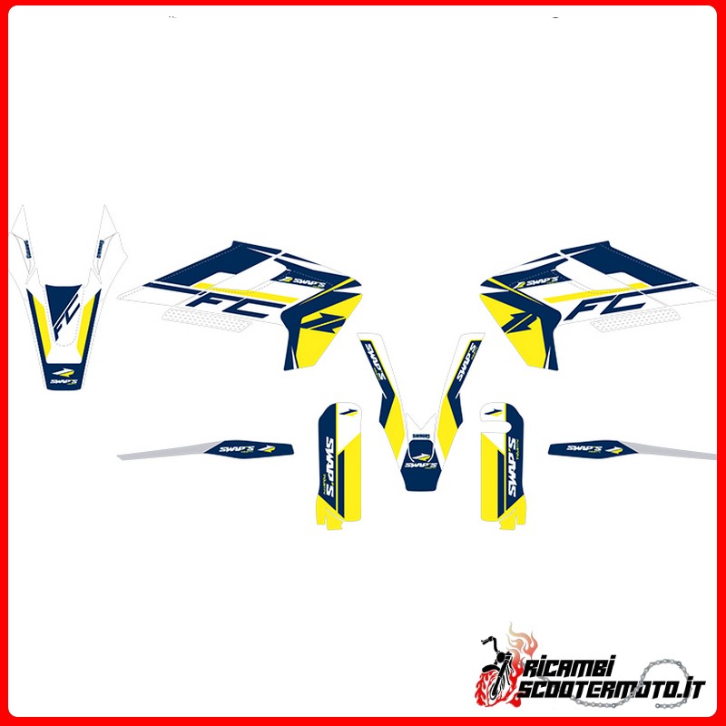 KIT DE PEGATINAS AZULES KTM SX-F 250 4T 2016-2018
