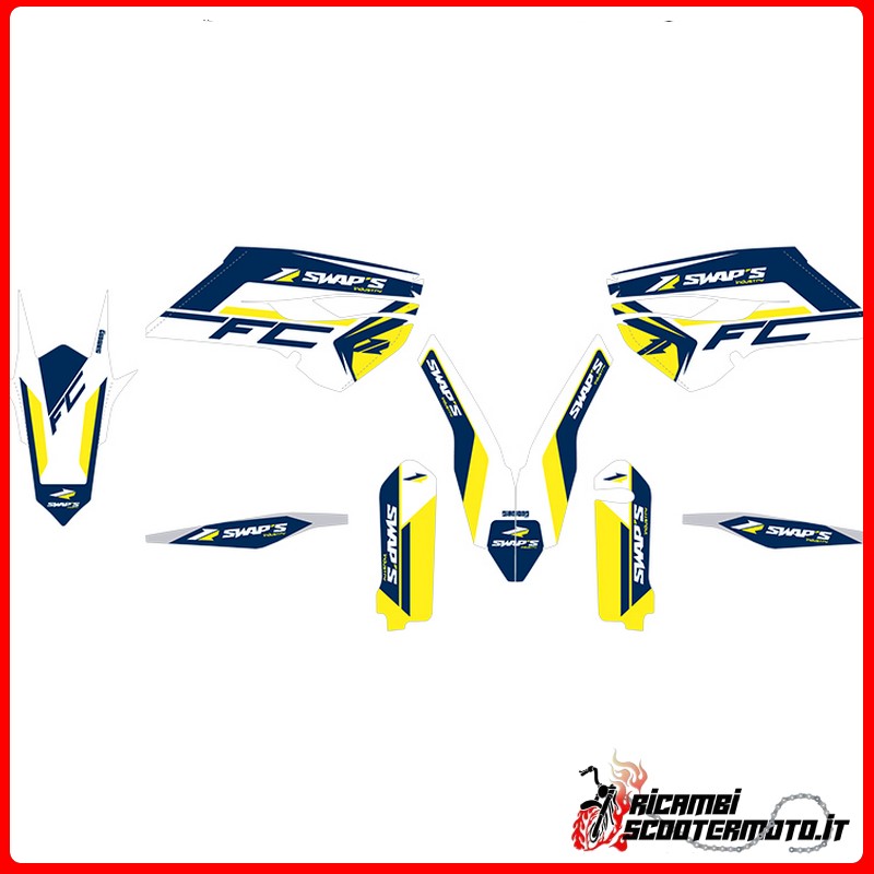 BLAUES AUFKLEBER-SET KTM SX-F 250 4T 2015-2015