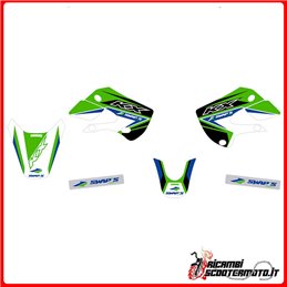 KIT D'AUTOCOLLANTS VERTS KAWASAKI KX 65 2000-2023