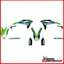 KIT D'AUTOCOLLANTS VERTS KAWASAKI KX-F 250 4T 2017-2023