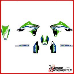KIT D'AUTOCOLLANTS VERTS KAWASAKI KX-F 250 4T 2013-2016