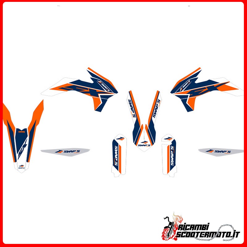 ORANGE STICKER KIT KTM SX 125 2015-2015