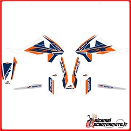 KIT D'AUTOCOLLANTS ORANGE KTM SX 85 GRANDES ROUES 2018-2018