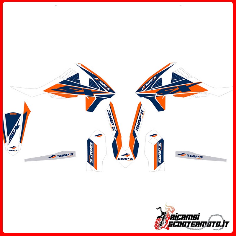 ORANGE STICKER KIT KTM SX 85 GRANDES ROUES 2018-2018