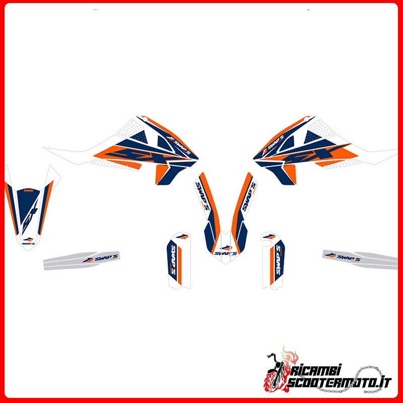 KIT D'AUTOCOLLANTS ORANGE KTM SX 65 2016-2018