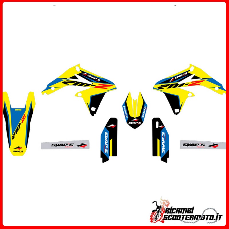 KIT DE PEGATINAS AMARILLAS SUZUKI RM-Z 450 4T 2008-2017