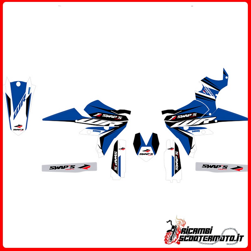 KIT DE PEGATINAS AZULES YAMAHA WR-F 450 4T 2016-2016