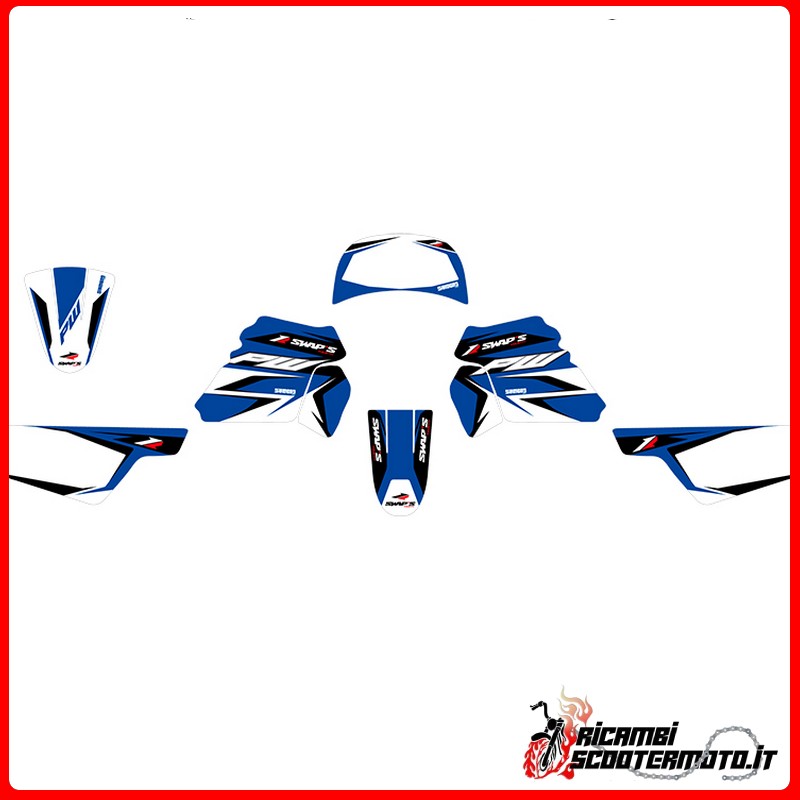 BLUE STICKER KIT YAMAHA PW 50 1984-2023